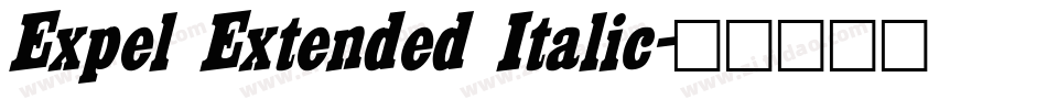 Expel Extended Italic字体转换